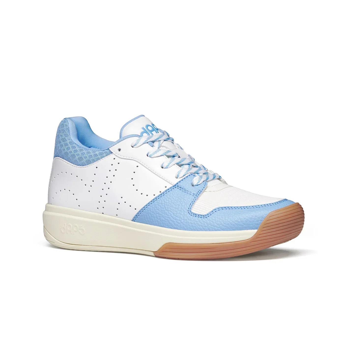 DAPS Desi Mid Sepatu Pickleball Wanita | Baby Blue/White