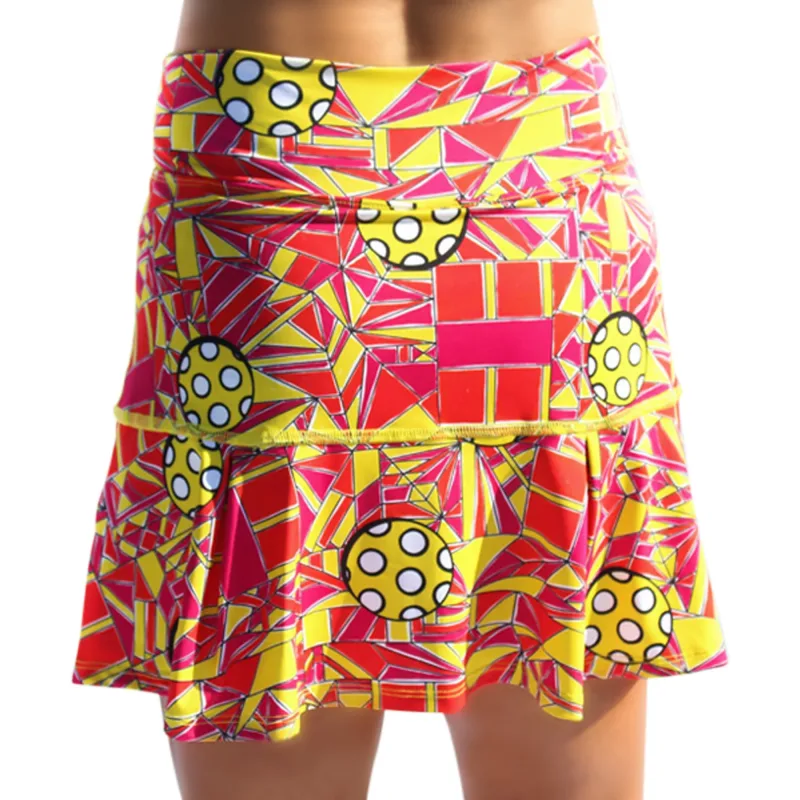 Pickleball Bella Angle Shot 1 Drop Pleat Skort