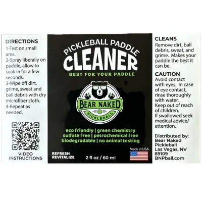 Bear Naked Paddle Cleaner Kit | Dua Botol 2 oz dan Handuk