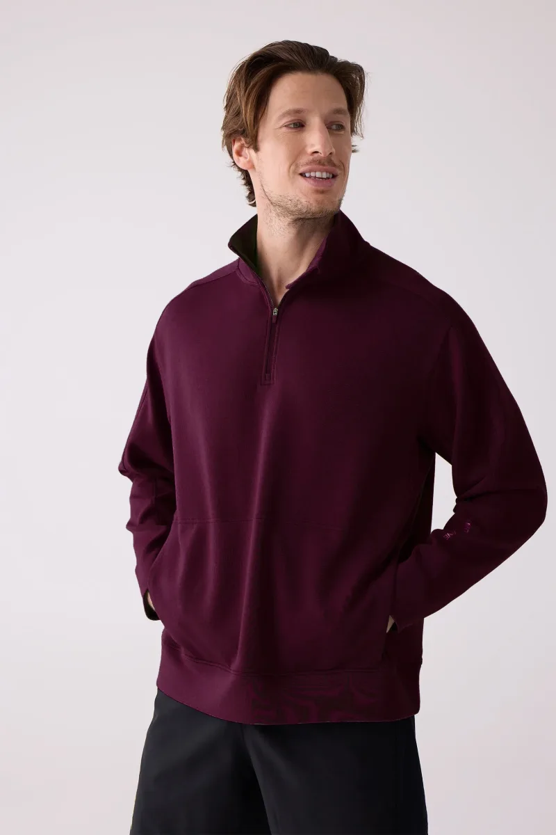 Sweatshirt com meio fecho Centerline Men's Après Quarter Zip