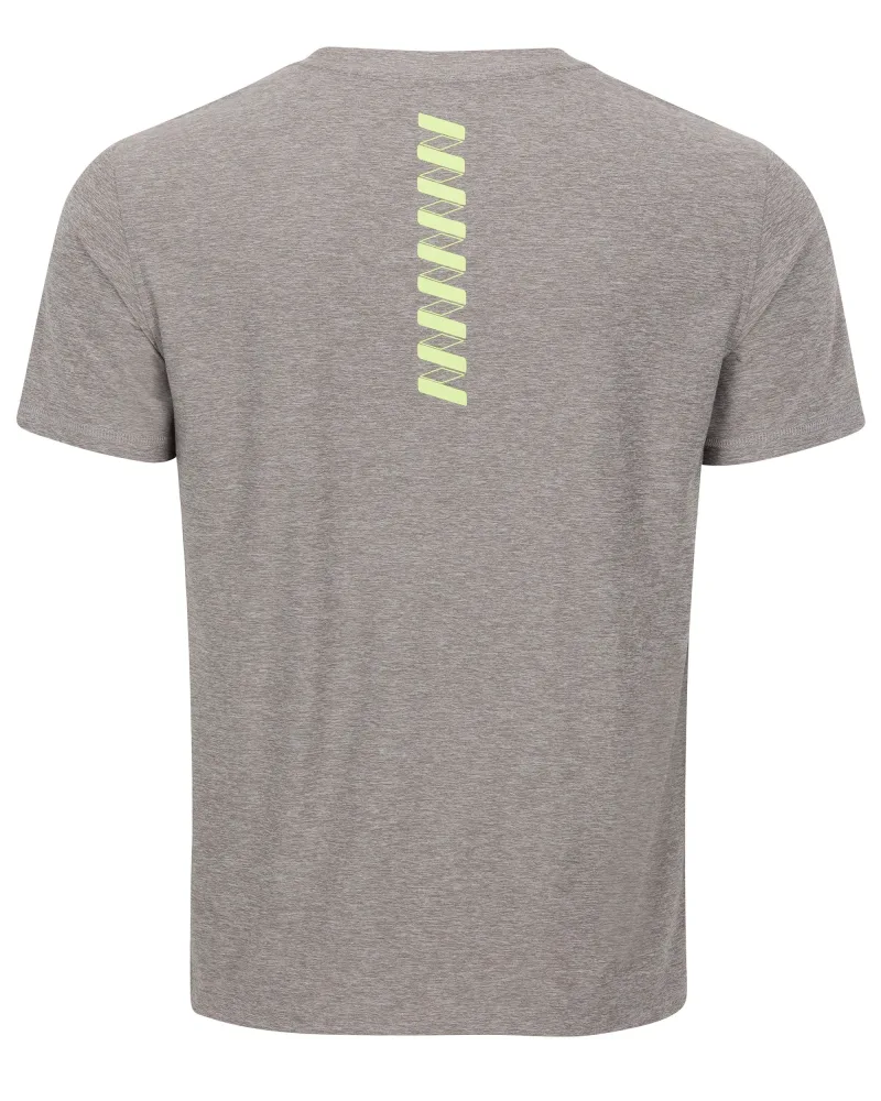 T-shirt de Desempenho com Logótipo Wringer Wear para Homem | Cinzento Mesclado