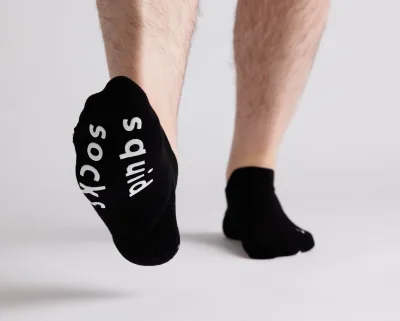 Squid Socks Blackout Grip Socks | Ankle