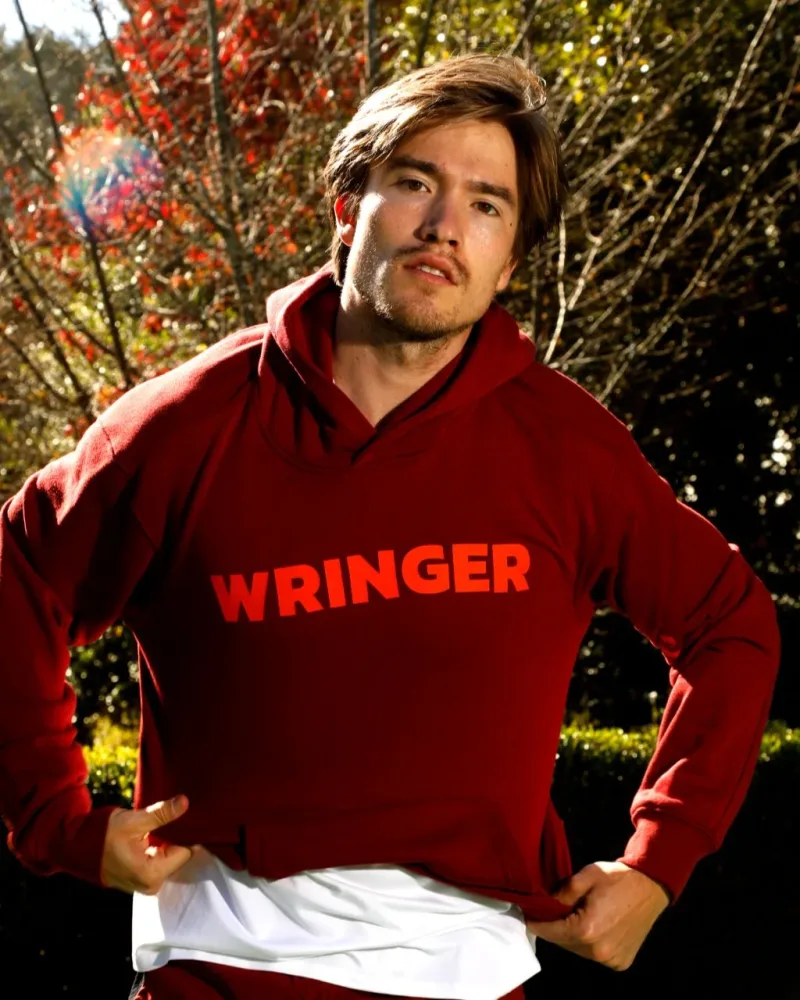 Wringer Wear Men's Core Graphic Hoodie | Heather Sun Dried Tomato