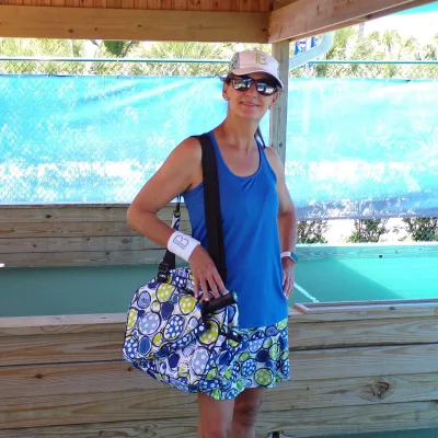 Pickleball Bella Royal Blue Racerback Tank