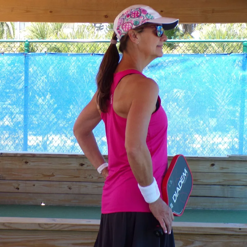 Pickleball Bella Pink Racerback Tank