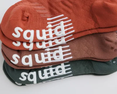 Squid Socks Earthbound Grip Socks 3-Pack | No-Show
