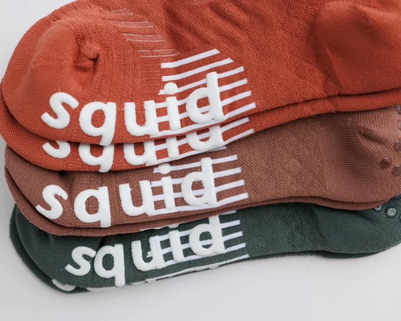 Squid Socks Earthbound Grip Socks 3-Pack | No-Show