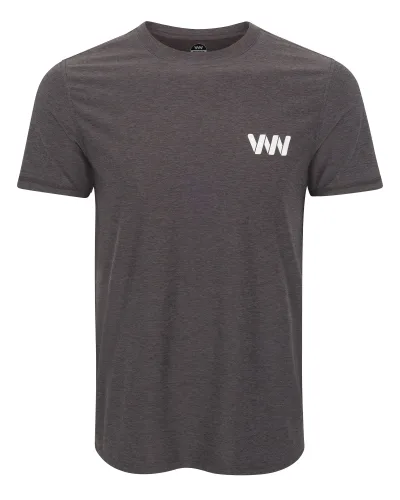 Wringer Wear Herren Logo Performance T-Shirt | Heather Forged Iron