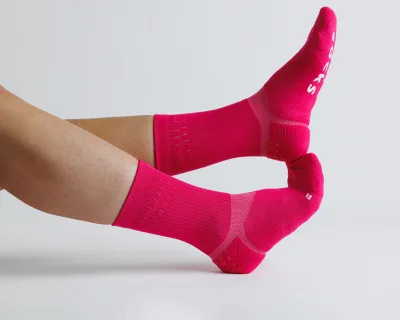 Squid Socks Electric Pink Calcetines Antideslizantes | Caña Alta