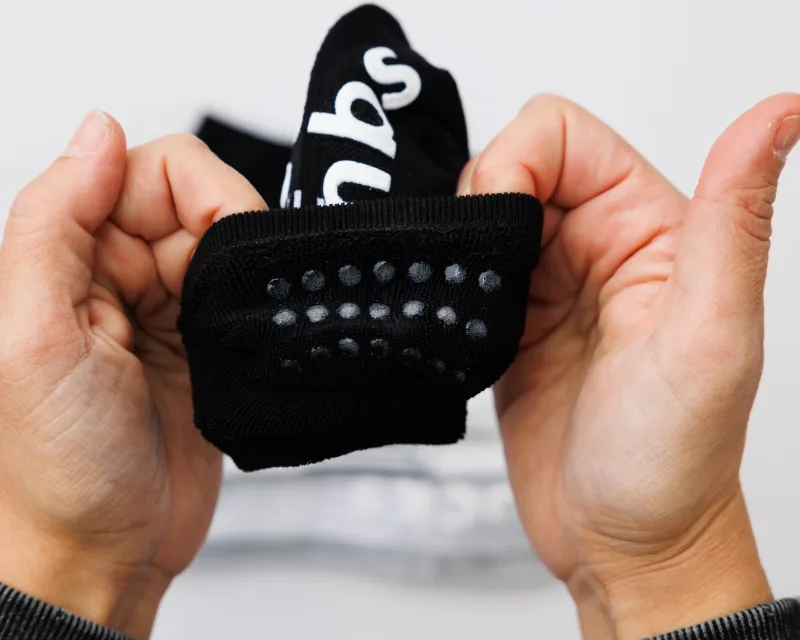 Squid Socks Black Grip Socks | No-Show