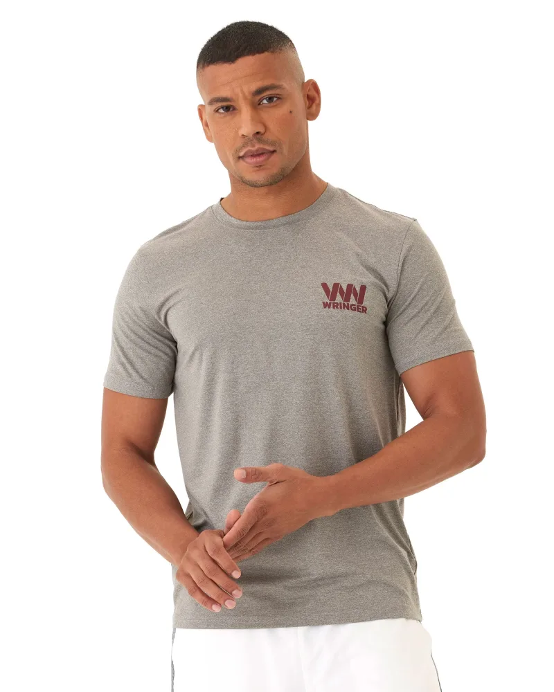 Camiseta gráfica Fast Hands para hombre de Wringer Wear | Heather Grey