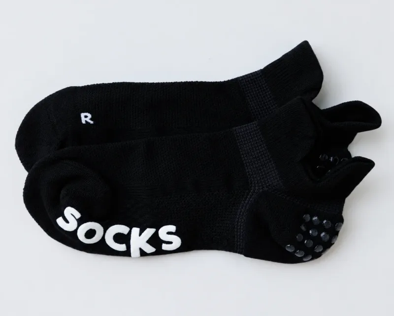 Squid Socks Chaussettes antidérapantes noires | Cheville