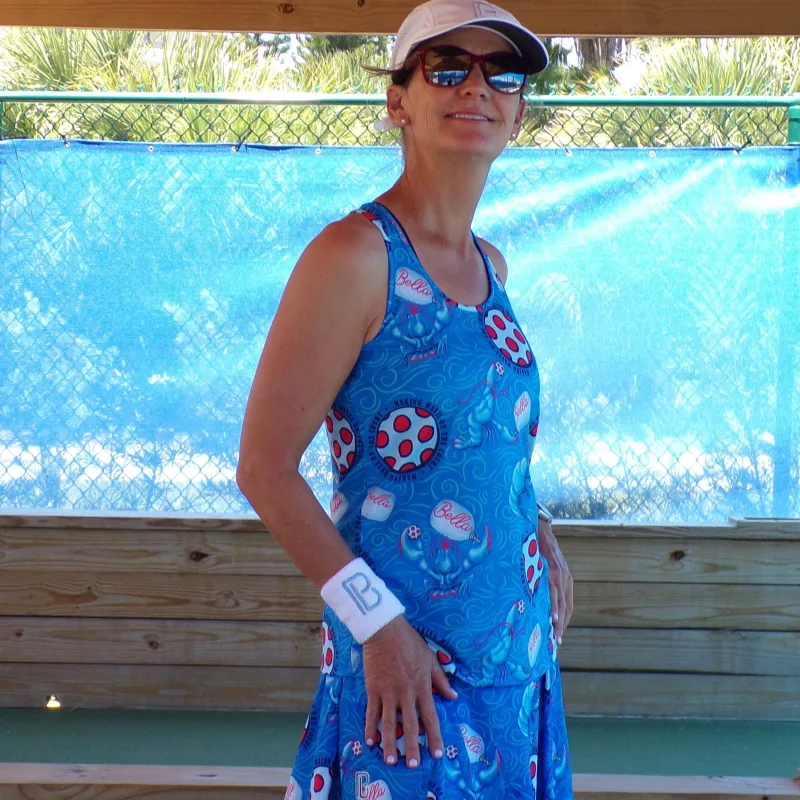 Top Racerback Pickleball Bella Lobster Monster