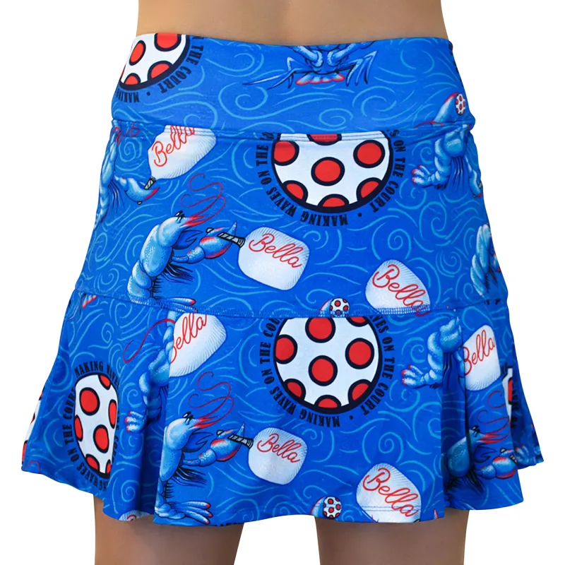 Falda-pantalón plisada Drop Pleat Pickleball Bella Lobster Monster