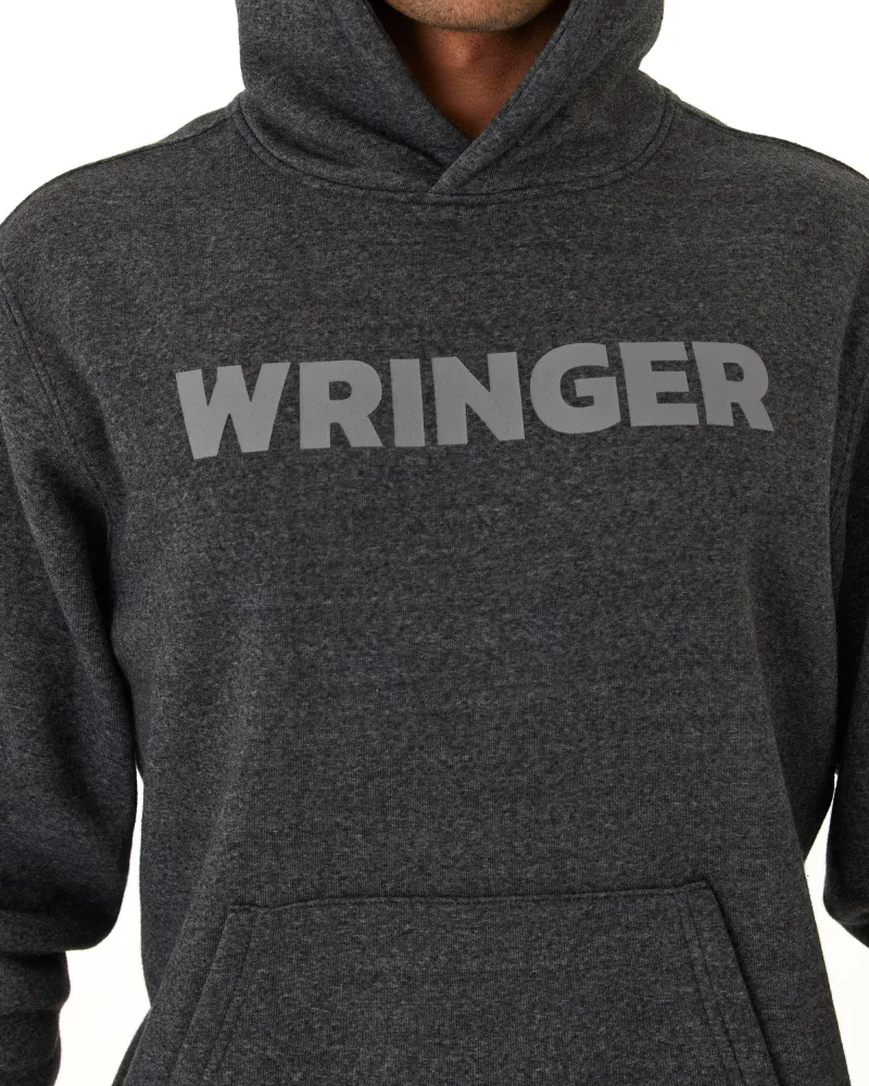 Wringer Wear Men's Core Graphic Hoodie | Off Black