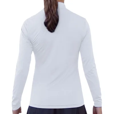 Pickleball Bella Classic White 1/4 집업 풀오버