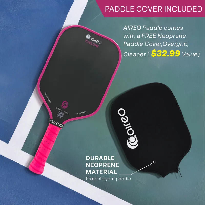 AIREO Cyclone 16mm Elongated Pickleball Paddle
