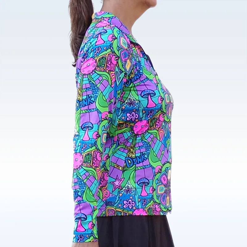 Pickleball Bella Groovy 1/4 Zip Pullover