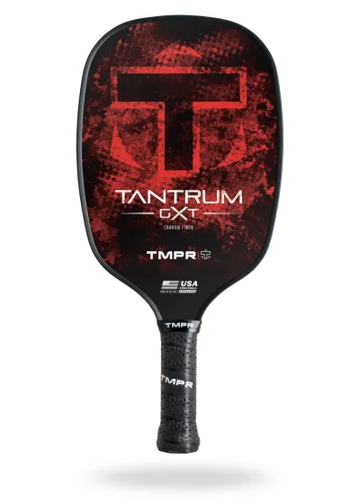 TMPR Tantrum GXT Pickleball Paddle | Carbon Fiber Face