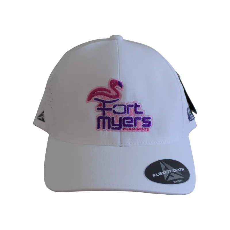 AFPL Official Fort Myers Flamingos Team Snapback Hat | Flexfit Delta Adjustable Cap