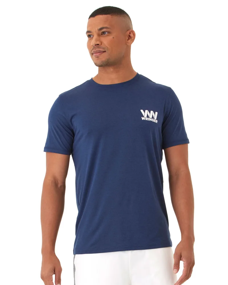 Wringer Wear Men's Fast Hands Graphic Tee | Heather Navy