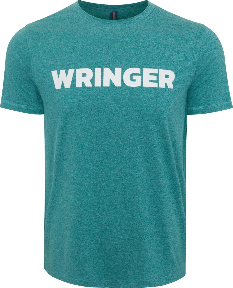 T-shirt de desempenho Wringer Wear para homem | Heather Deep Lake
