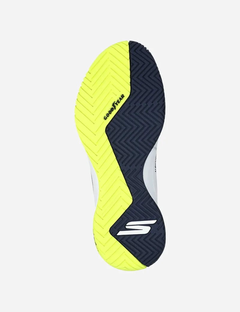 Skechers Viper Court Elite - Zapatillas de pickleball para hombre (Azul marino/Amarillo)