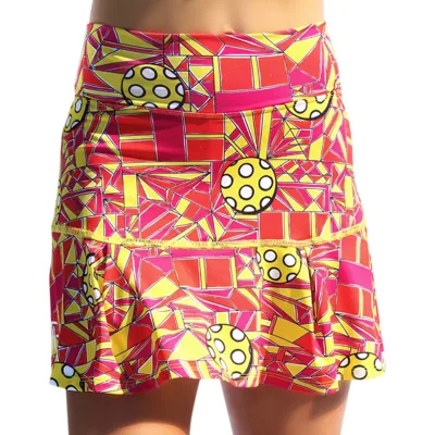 Pickleball Bella Angle Shot 1 Drop Pleat Skort
