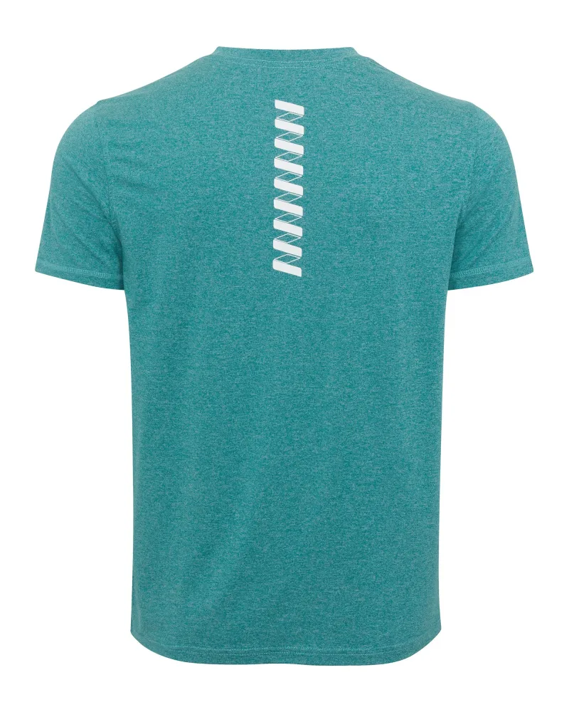 Wringer Wear Men's Logo Performance Tee | Heather Deep Lake