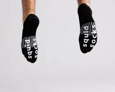 Squid Socks Black Grip Socks | No-Show