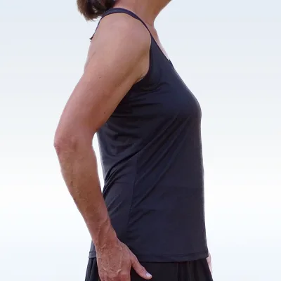 Pickleball Bella Black Racerback Tank