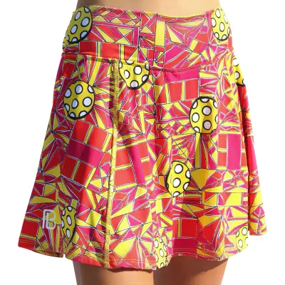 Pickleball Bella Angle Shot 1 A-Line Skort