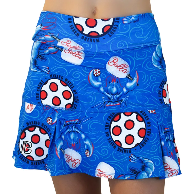 Falda-pantalón plisada Drop Pleat Pickleball Bella Lobster Monster