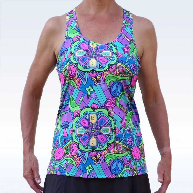 Pickleball Bella Groovy Racerback Tank