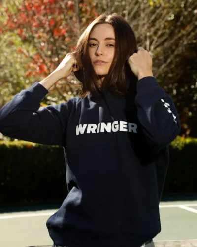 Wringer Wear Women's Core Graphic Hoodie | Black