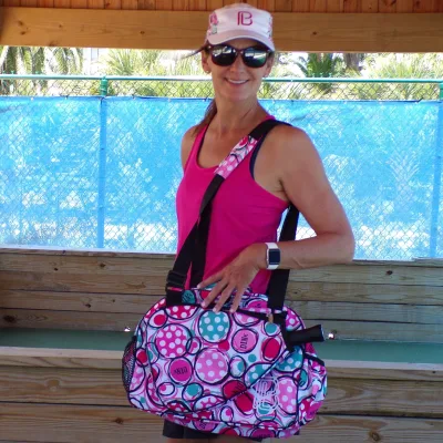 Pickleball Bella Pink Racerback Tank