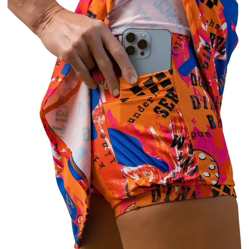 Pickleball Bella Graffiti 3 A-Line Skort