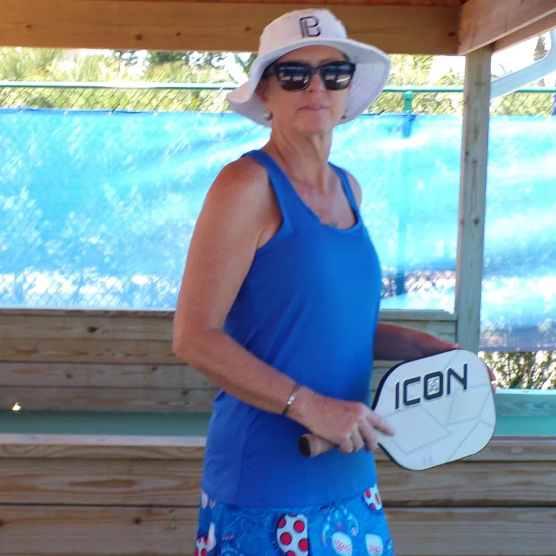 Pickleball Bella Royal Blue Racerback Tank