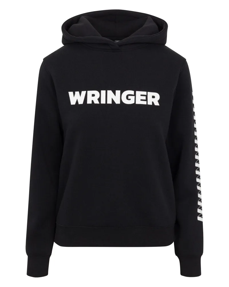 Wringer Wear Women's Core Graphic Hoodie | Black