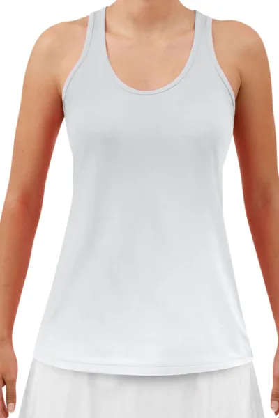Pickleball Bella Biały Tank Racerback