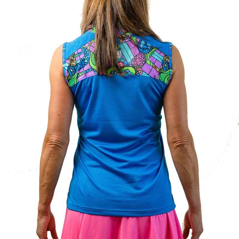 Pickleball Bella Groovy Sleeveless 1/4 Zip