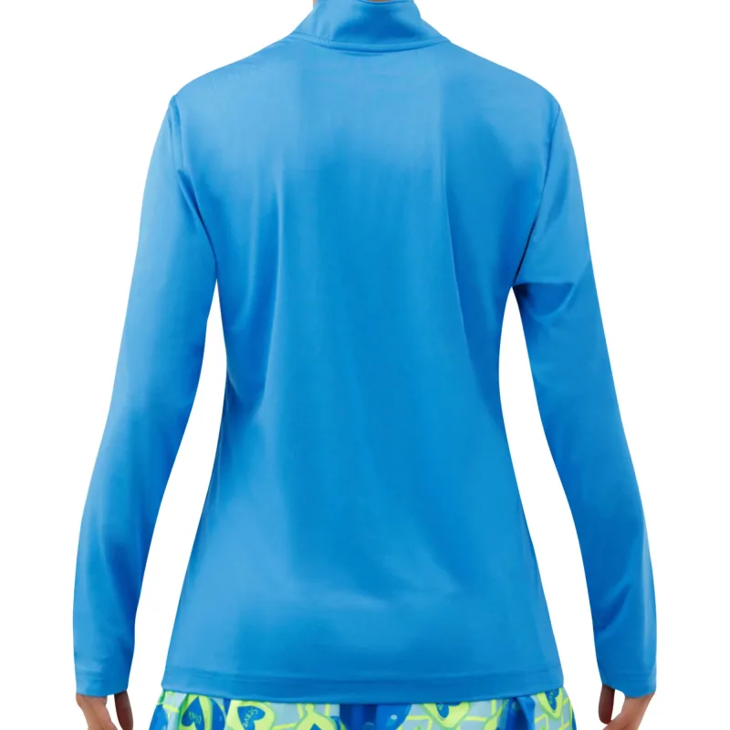 Pickleball Bella Electric Blue 1/4 Zip Pullover