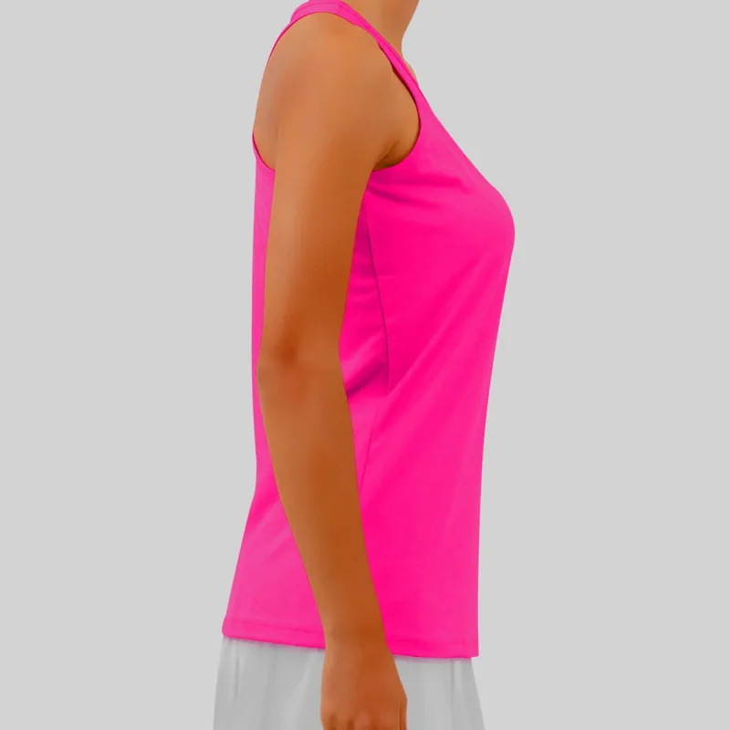 Pickleball Bella Hot Pink Racerback Tank