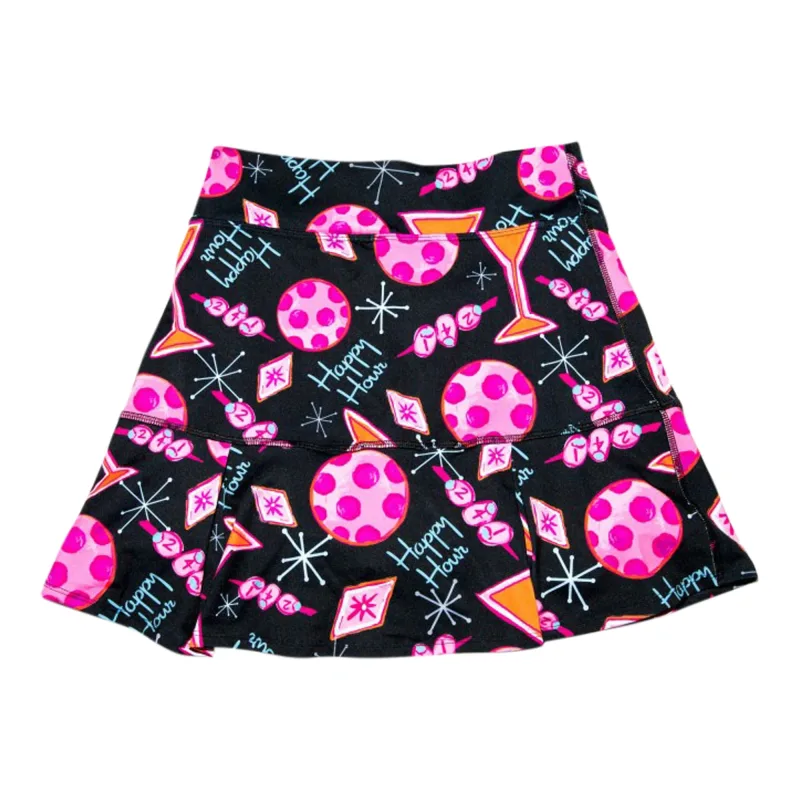 Pickleball Bella Martini 2-4-1 Happy Hour Drop Pleat Skort